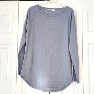 Misslook Women's Light Blue Long Sleeve Top